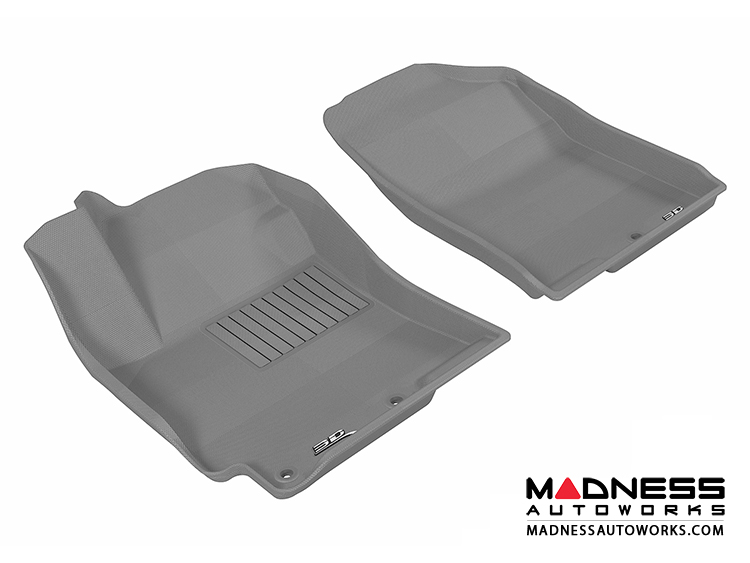 Hyundai Accent Sedan Floor Mats (Set of 2) - Front - Gray by 3D MAXpider